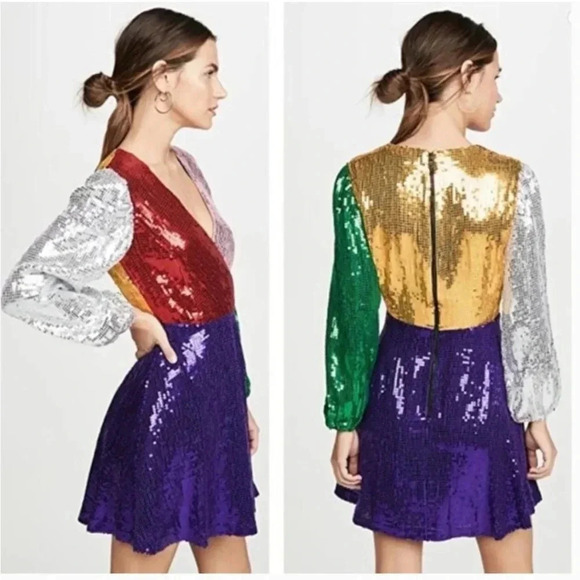 Alice + Olivia Dresses & Skirts - Alice + Olivia multi colored sequin mini dress